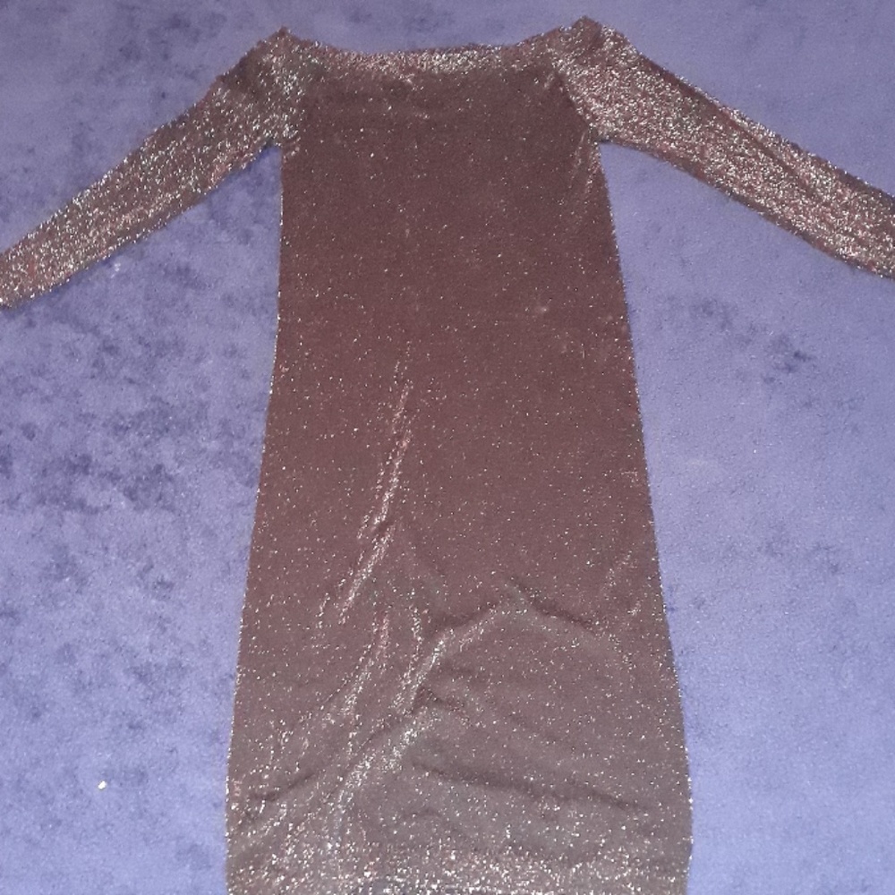 Black and glitter bodycon dress